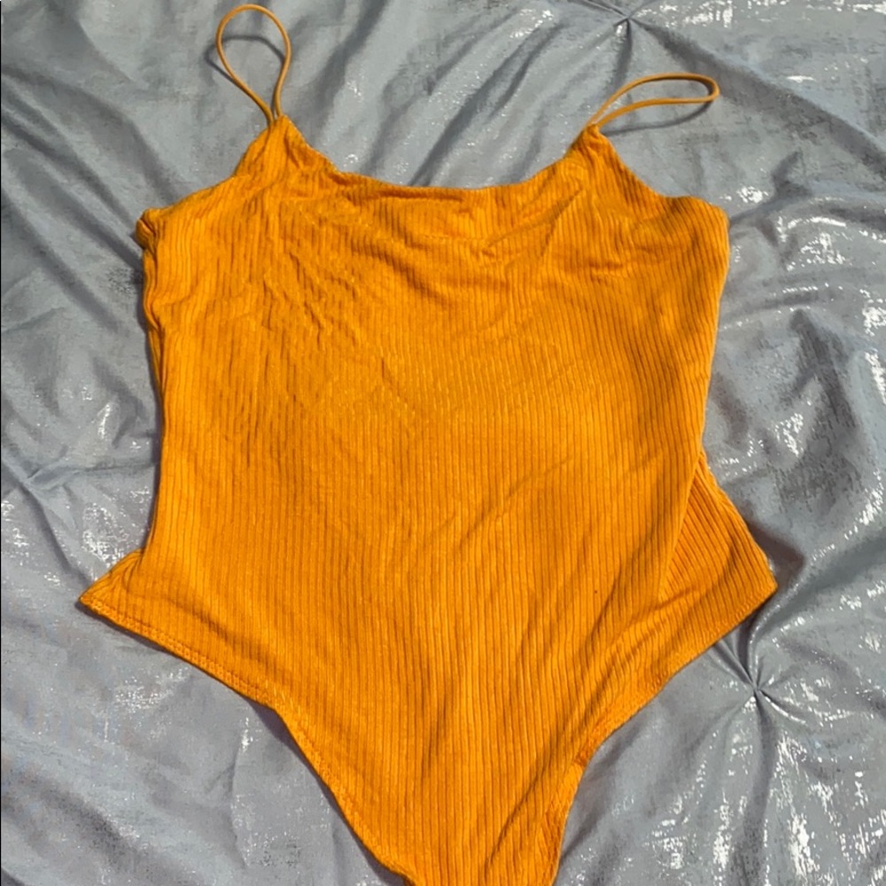 Orange bodysuit